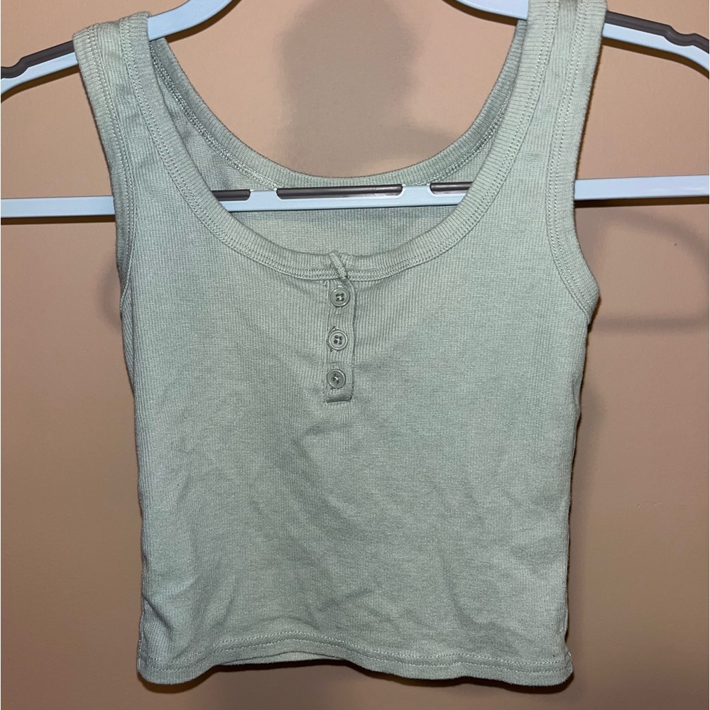 small shein light green crop-top